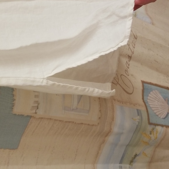 💛Malvin I 🖤 Linen Tunic / Coverup with Crochet Neckline - Picture 6 of 13